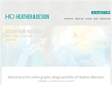 Tablet Screenshot of heatheradesign.com